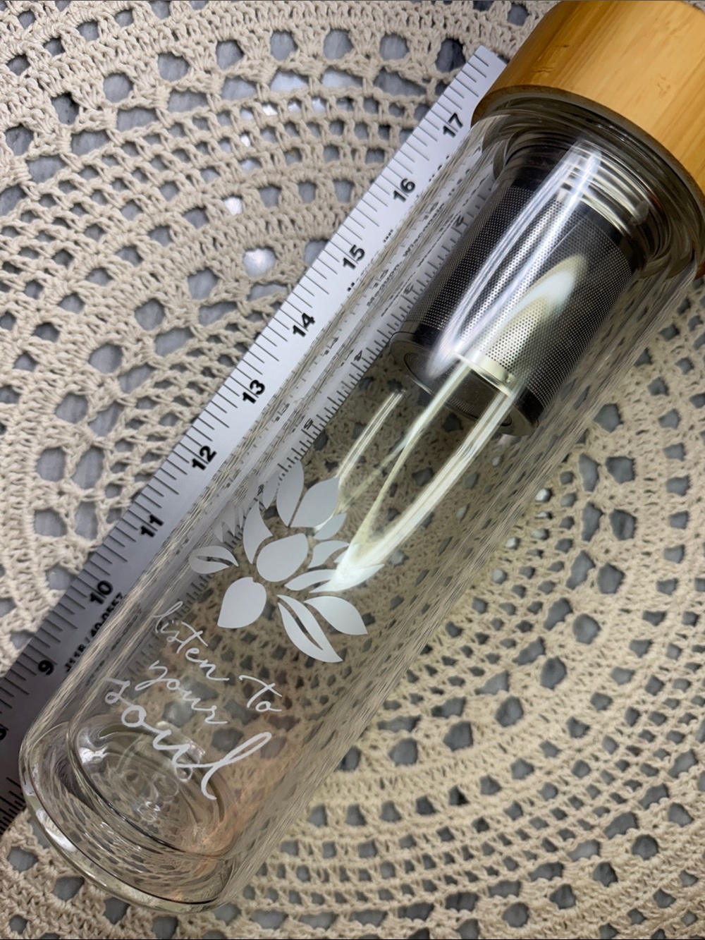 Glass tea fruit tumbler